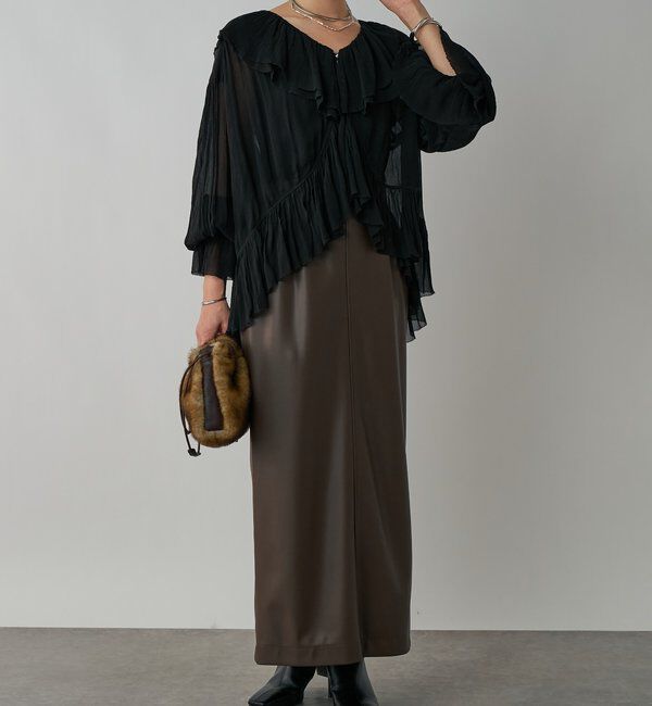  「【着映え◎】ヨウリュウラッフルブラウス」|シャツ・ブラウス|