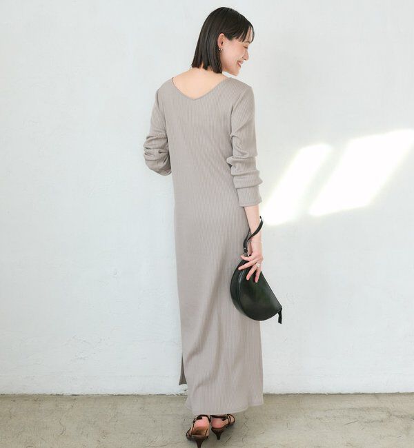  「【全骨格細見え】NEW2WAYロングリブワンピース」|ワンピース|