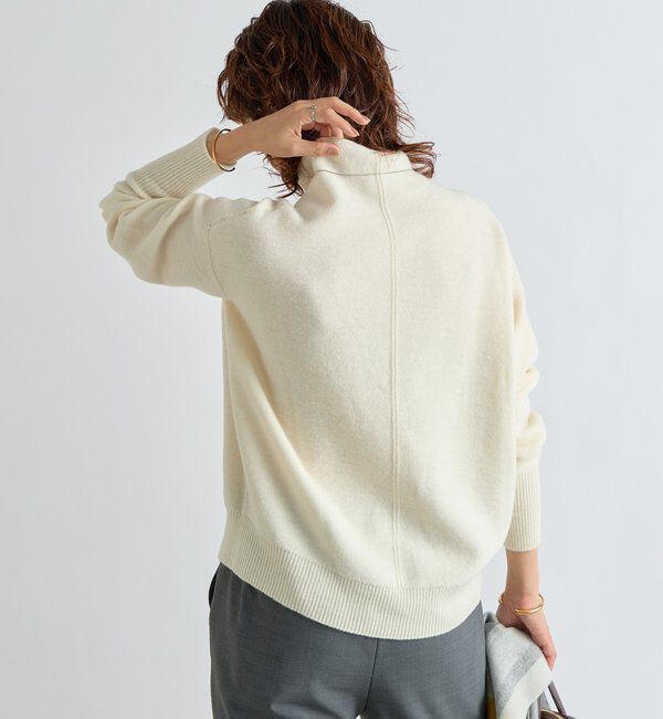  「【5色展開/万能トップス】ウール100NEWボトルネックニット」|ニット・セーター|