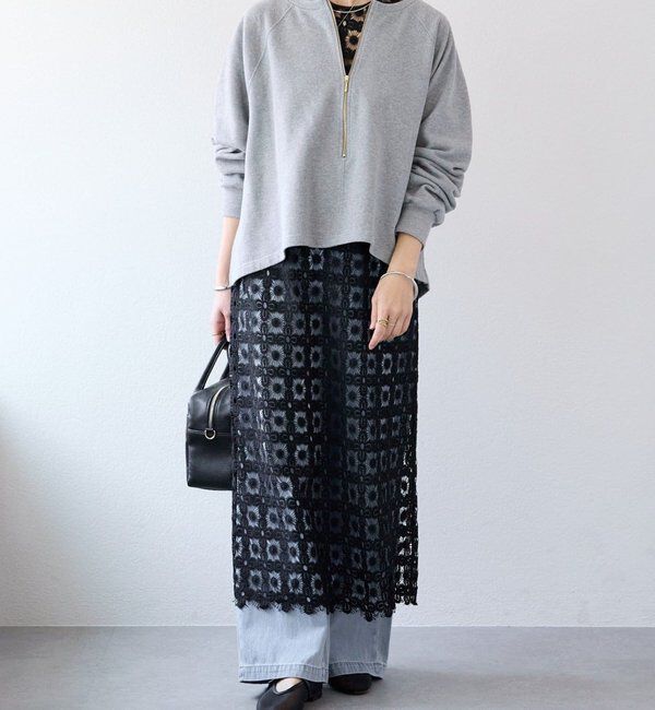  「【新色追加/抜け感◎】ハーフZIPスウェット」|Tシャツ・カットソー|