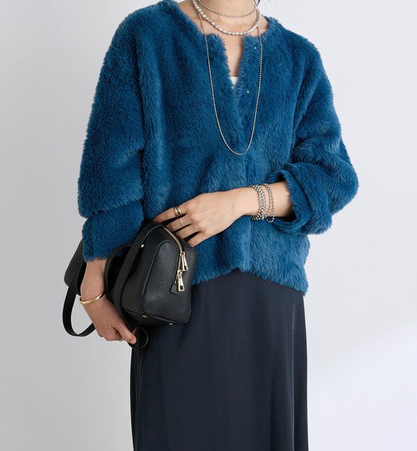  「【リバイバル/着映え】ダブルフェイスシャギーカーデ・2」|カーディガン|