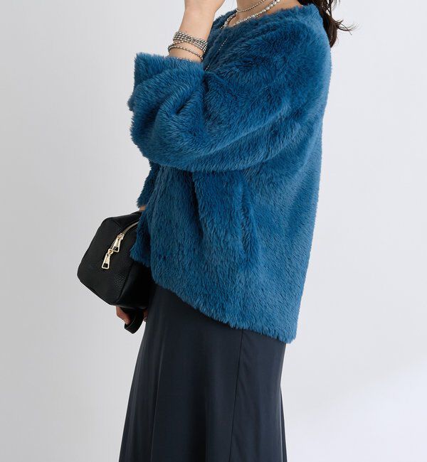  「【リバイバル/着映え】ダブルフェイスシャギーカーデ・2」|カーディガン|