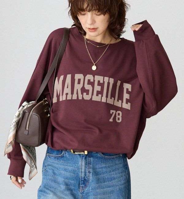  「【大人のロゴスウェット】MARSEILLE ロゴスエット」|Tシャツ・カットソー|バーガンディー