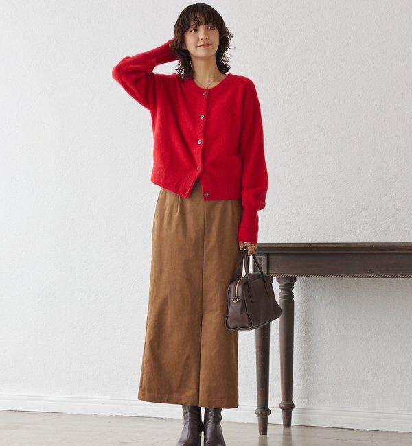  「【上質素材】ヘアリーヤーン2wayカーディガン」|カーディガン|