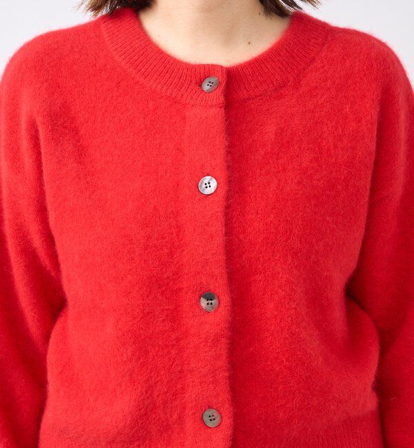  「【上質素材】ヘアリーヤーン2wayカーディガン」|カーディガン|