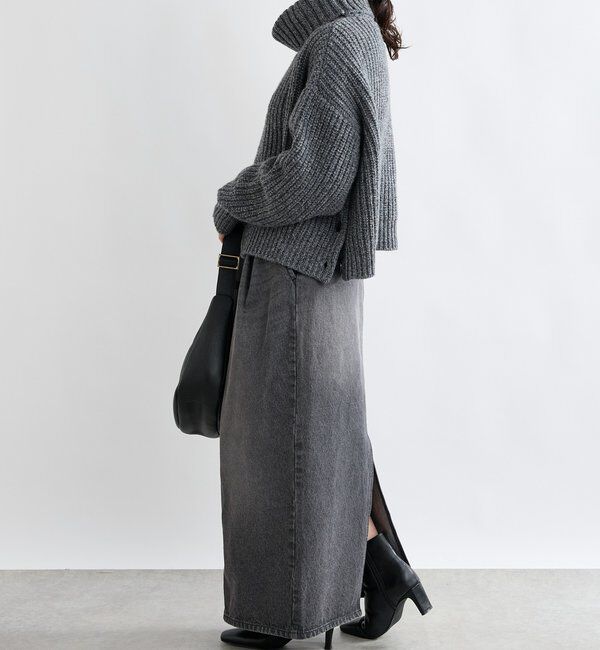  「【MONN.:.(モン)】タートルネックニット」|ニット・セーター|