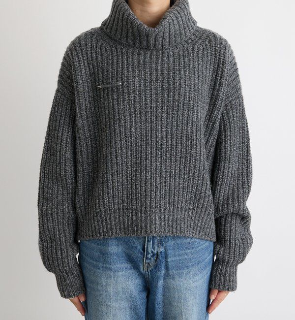  「【MONN.:.(モン)】タートルネックニット」|ニット・セーター|