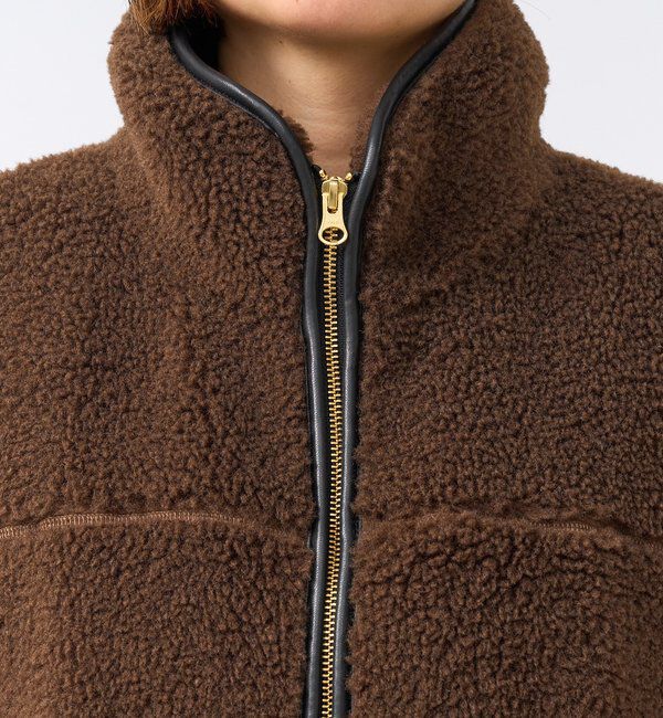  「【リバイバル/暖かみのある素材感】テディボアZIPコート」|その他|