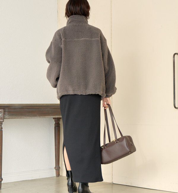  「【リバイバル/暖かみのある素材感】テディボアZIPコート」|その他|