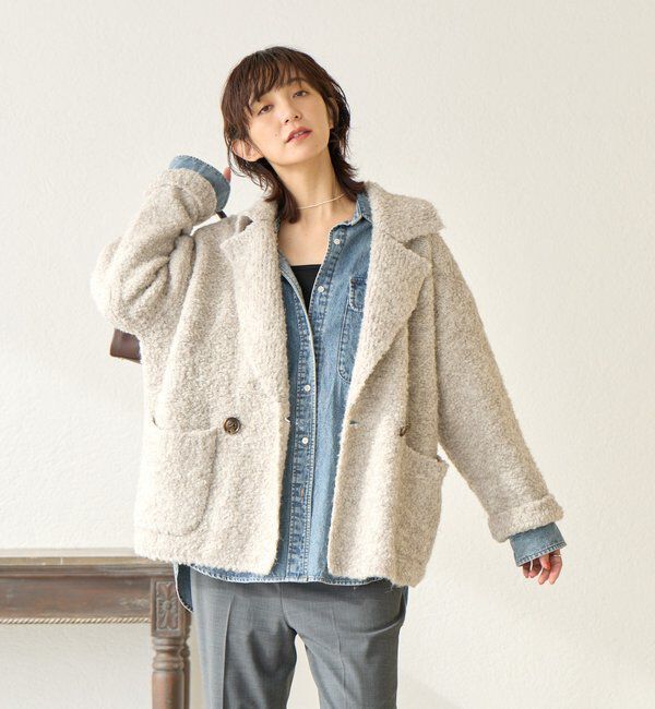  「【インフルエンサーYossshiiii企画】ボアライクコーディガン」|カーディガン|