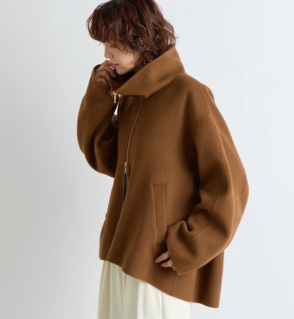  「【ハンサムな着こなしに】スタンドZIPリバーコート」|その他|