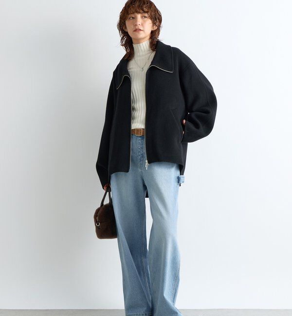  「【ハンサムな着こなしに】スタンドZIPリバーコート」|その他|