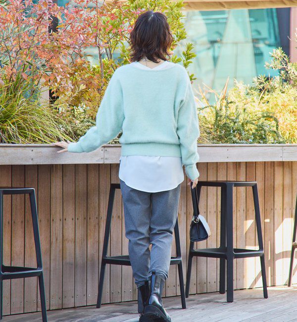  「【最高気温5度の寒い日に！/リバイバル】ファーヤーン2WAYニット」|ニット・セーター|