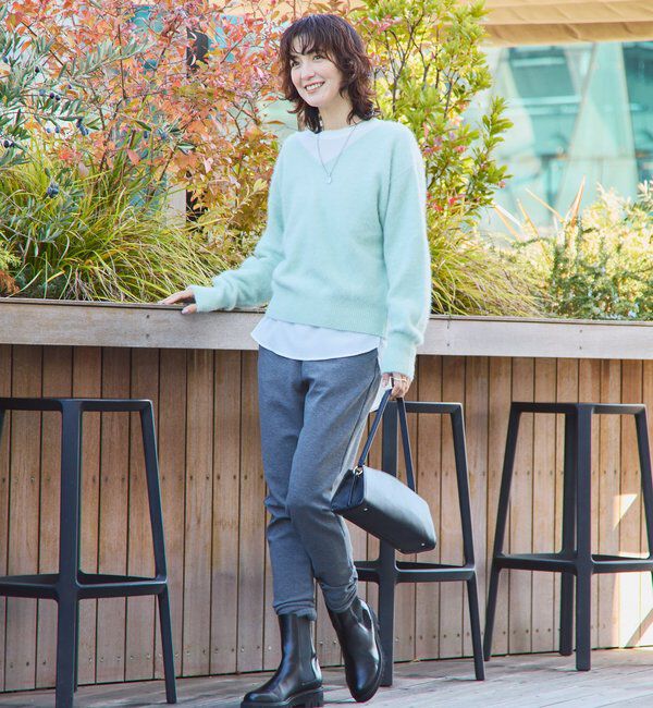  「【最高気温5度の寒い日に！/リバイバル】ファーヤーン2WAYニット」|ニット・セーター|