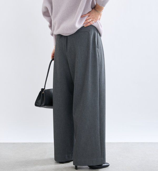  「【真冬もあたたか】裏起毛スラックスパンツ」|チノ|