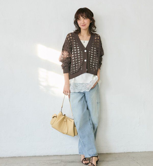  「【新色追加/鮮度抜群】レーストリムキャミソール」|シャツ・ブラウス|