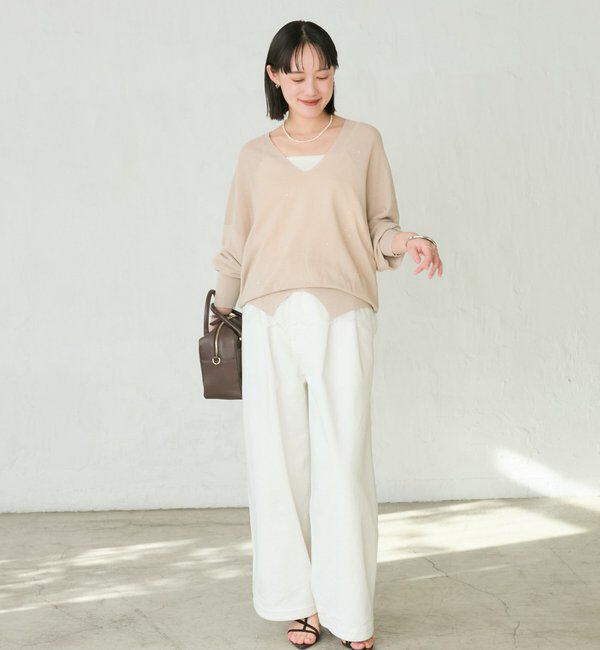  「【新色追加/鮮度抜群】レーストリムキャミソール」|シャツ・ブラウス|