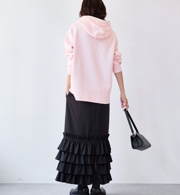  「【ロングシーズン活躍】スエットライクフーディニット」|ニット・セーター|