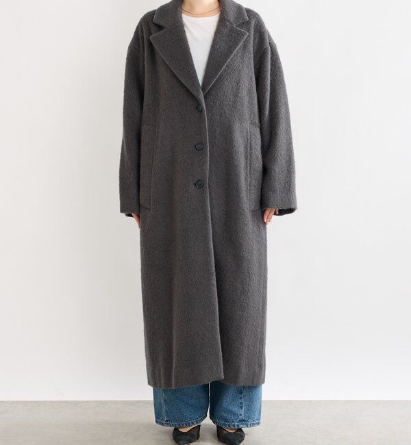  「【柔らかな質感】シャギーロングチェスターコート」|その他|