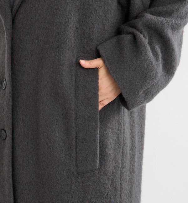  「【柔らかな質感】シャギーロングチェスターコート」|その他|