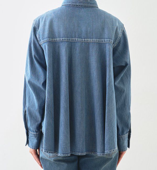  「【RIMH（リムエイチ）】バックフレアショートシャツ」|シャツ・ブラウス|