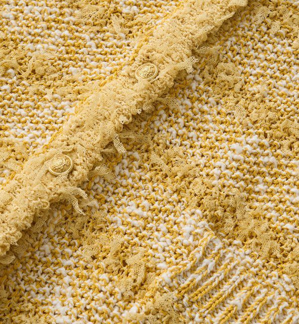  「【上品見え】ツイードショートカーディガン」|カーディガン|