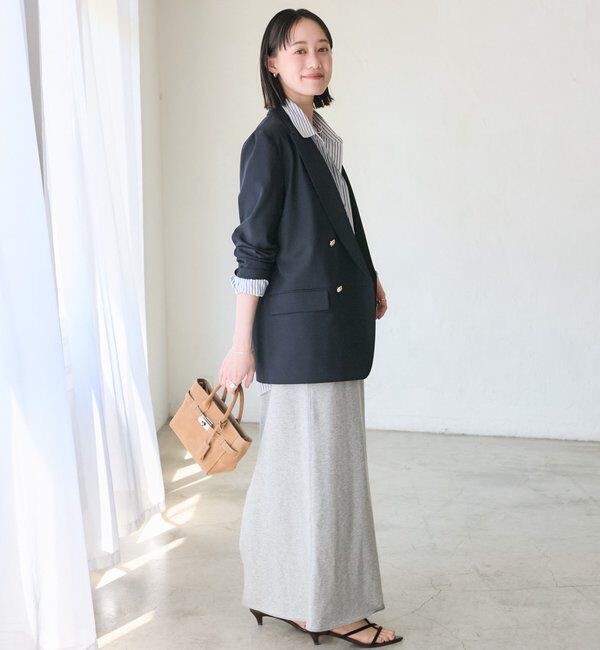  「【オンオフ使える】ドライギャバピークドラペルジャケット」|テーラードジャケット|