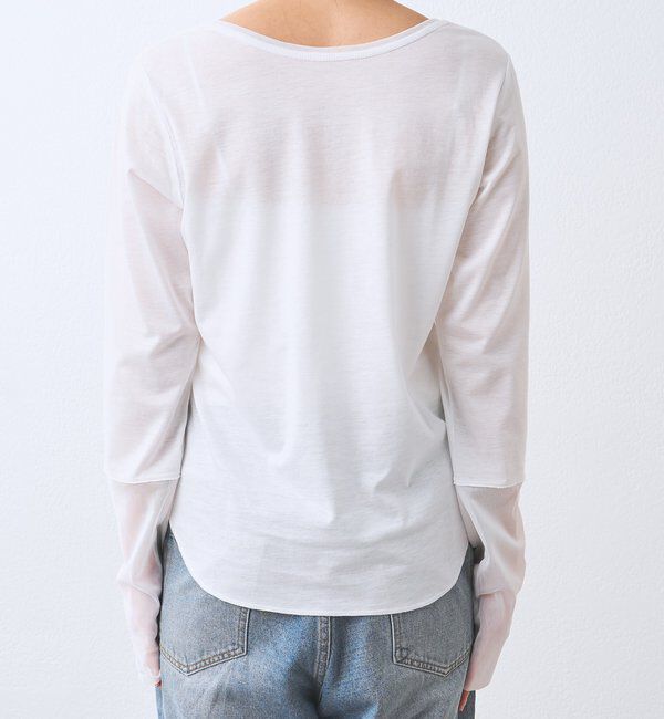  「【レイヤードに最適】チュールキリカエカットソー」|Tシャツ・カットソー|