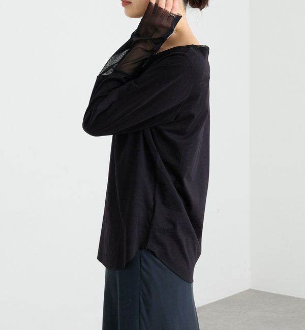  「【レイヤードに最適】チュールキリカエカットソー」|Tシャツ・カットソー|