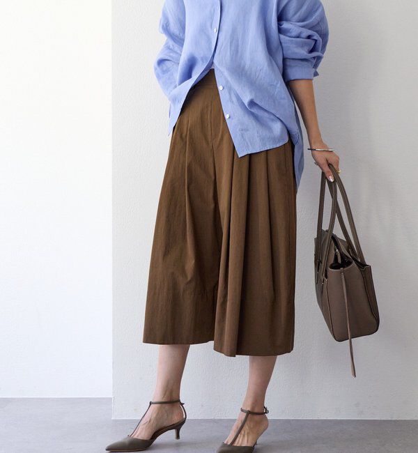  「【遊び心たっぷり】タックワイドキュロット」|キュロット|