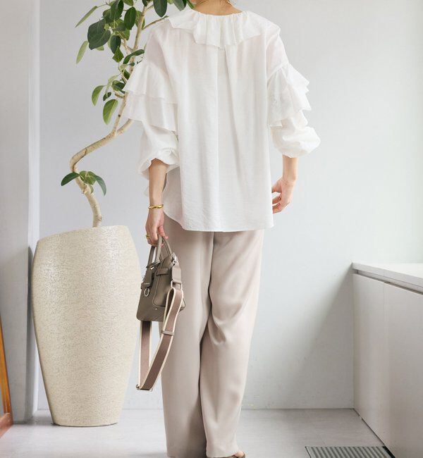  「【着映え】フリルディテールブラウス」|シャツ・ブラウス|