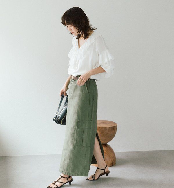  「【着映え】フリルディテールブラウス」|シャツ・ブラウス|