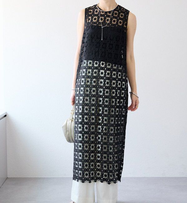  「【着映え】レイヤードレースワンピース」|ワンピース|ブラック