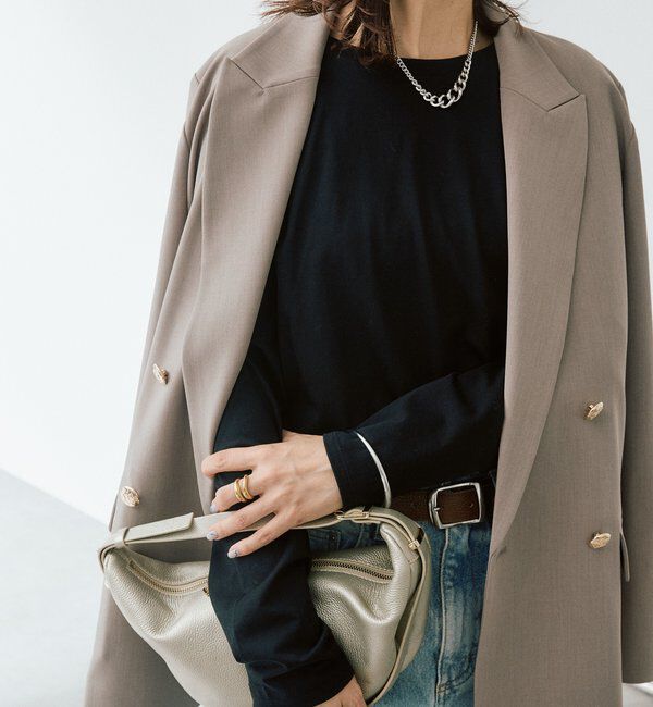  「【着回し力抜群】2wayセミシアーロンTee」|Tシャツ・カットソー|