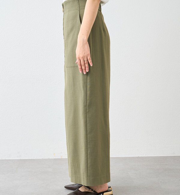  「【ウオッシャブル/多機能】フロントZIPタイトスカート」|スカート|