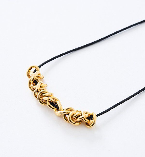  「【アレンジ自在】コード&times;チェーンスライドネックレス」|ネックレス|