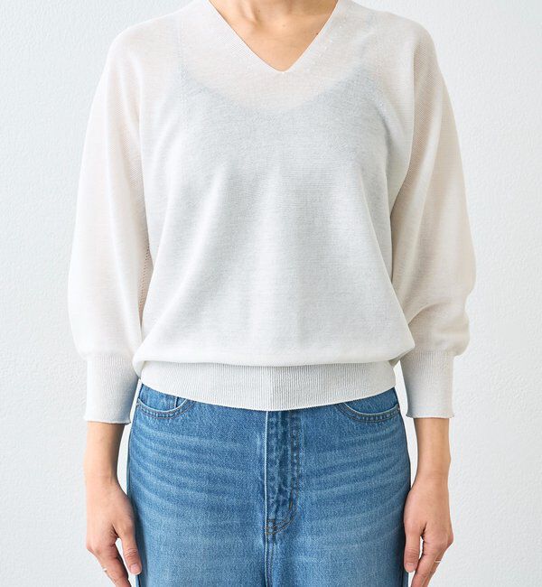  「【軽くしなやかな着心地】ライトギマバックボリュームニット」|ニット・セーター|