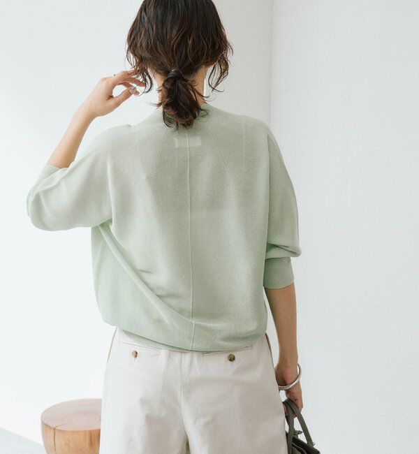  「【軽くしなやかな着心地】ライトギマバックボリュームニット」|ニット・セーター|