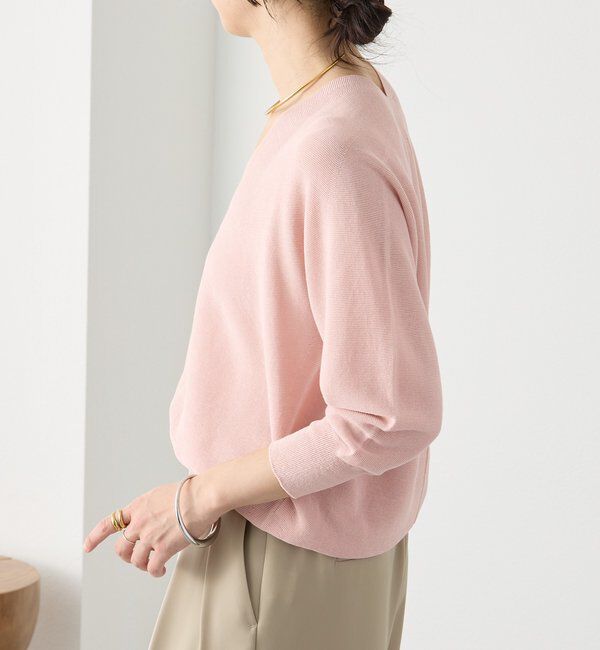  「【軽くしなやかな着心地】ライトギマバックボリュームニット」|ニット・セーター|