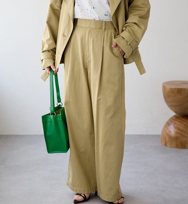  「【A・MONN(アモン)】スムースワイドパンツ」|その他|