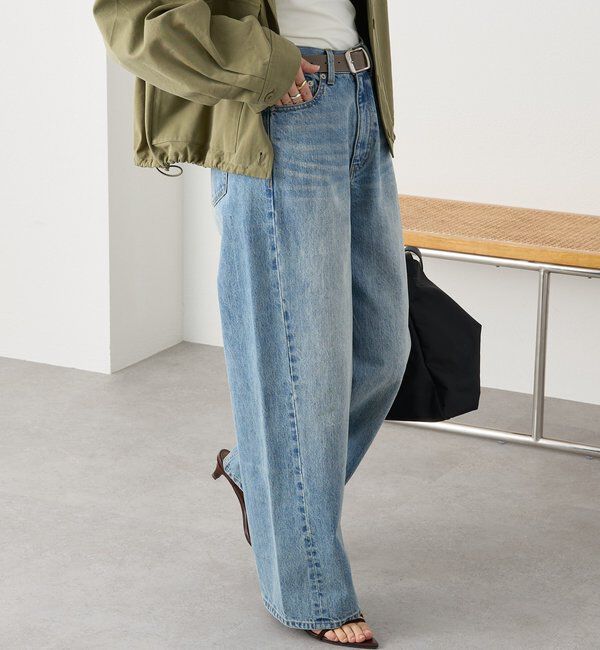  「【A・MONN(アモン)】addフロントナローデニム」|デニム|