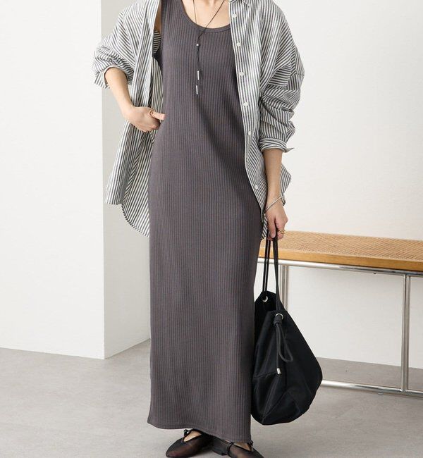  「【シリーズ累計販売数一万枚突破！】2WAYリブタンクワンピース」|ワンピース|