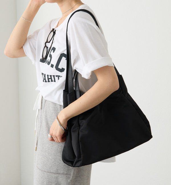  「【大容量で実用性抜群】ナイロン2wayトート」|クラッチバッグ|