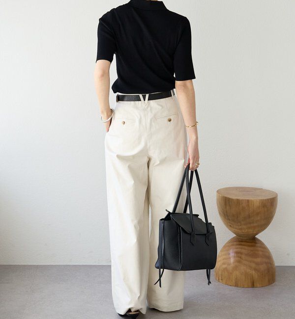  「【オンオフ使える】クールフィールポロニット」|ニット・セーター|