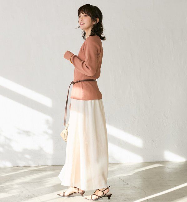  「【抜け感】ZIPリブニットカーディガン」|カーディガン|