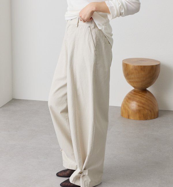  「【セットアップ着用可能】ガーメントダイコットンツイルパンツ」|チノ|