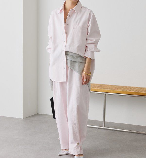  「【セットアップ着用可能】ガーメントダイコットンツイルパンツ」|チノ|