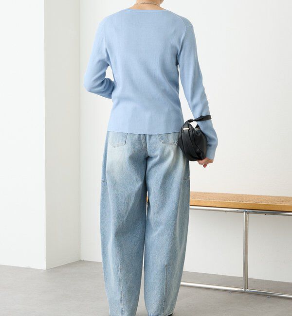  「予約【アンサンブル対応可】コットンリブカーディガン」|カーディガン|