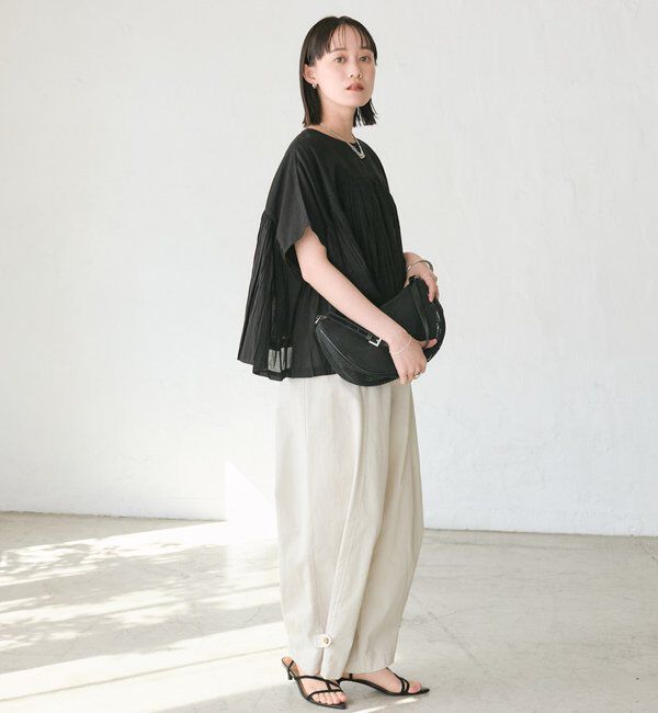  「予約【着映え】ギャザーボリュームブラウス」|シャツ・ブラウス|