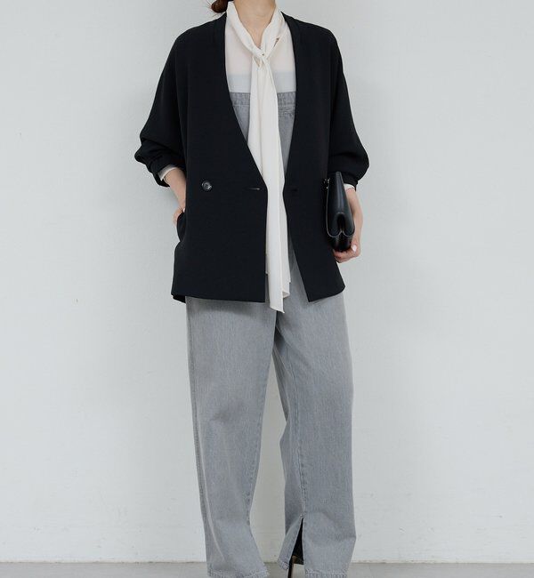  「【サイズ展開あり/長さ調整可能】デニムサロペット」|チノ|